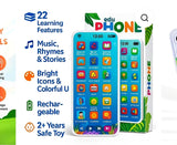 Kids Smart Educational Touch Phone Toy - 22 Learning Modes | Rechargeable | Safe Toy for 2+ Years | Edu Phone